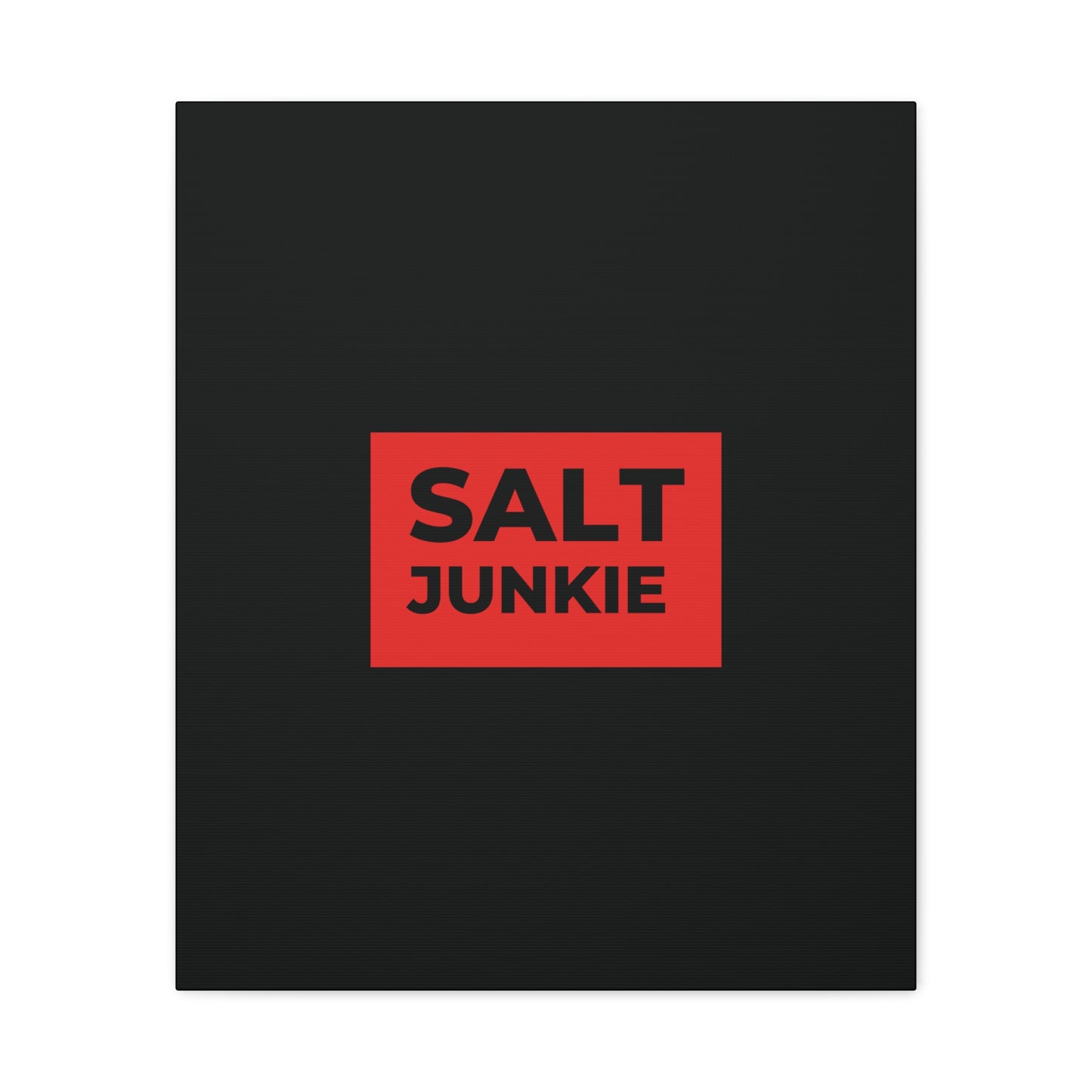 Salt Junkie Canvas Wall Art, Modern Home Decor, Kitchen Wall Art, Unique Gift for Foodies, Gourmet Kitchen Decoration