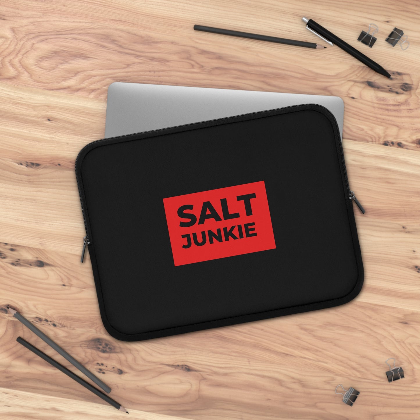 Salt Junkie Laptop Sleeve - Stylish Tech Accessory, Gift for Gamers, Students, Home Office, Travel, Personalized Laptop Case