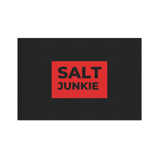 Salt Junkie Heavy Duty Floor Mat, Kitchen Mat, Entryway Rug, Non-Slip Mats, Gift for Fishing Lovers, Saltwater Fish Enthusiasts
