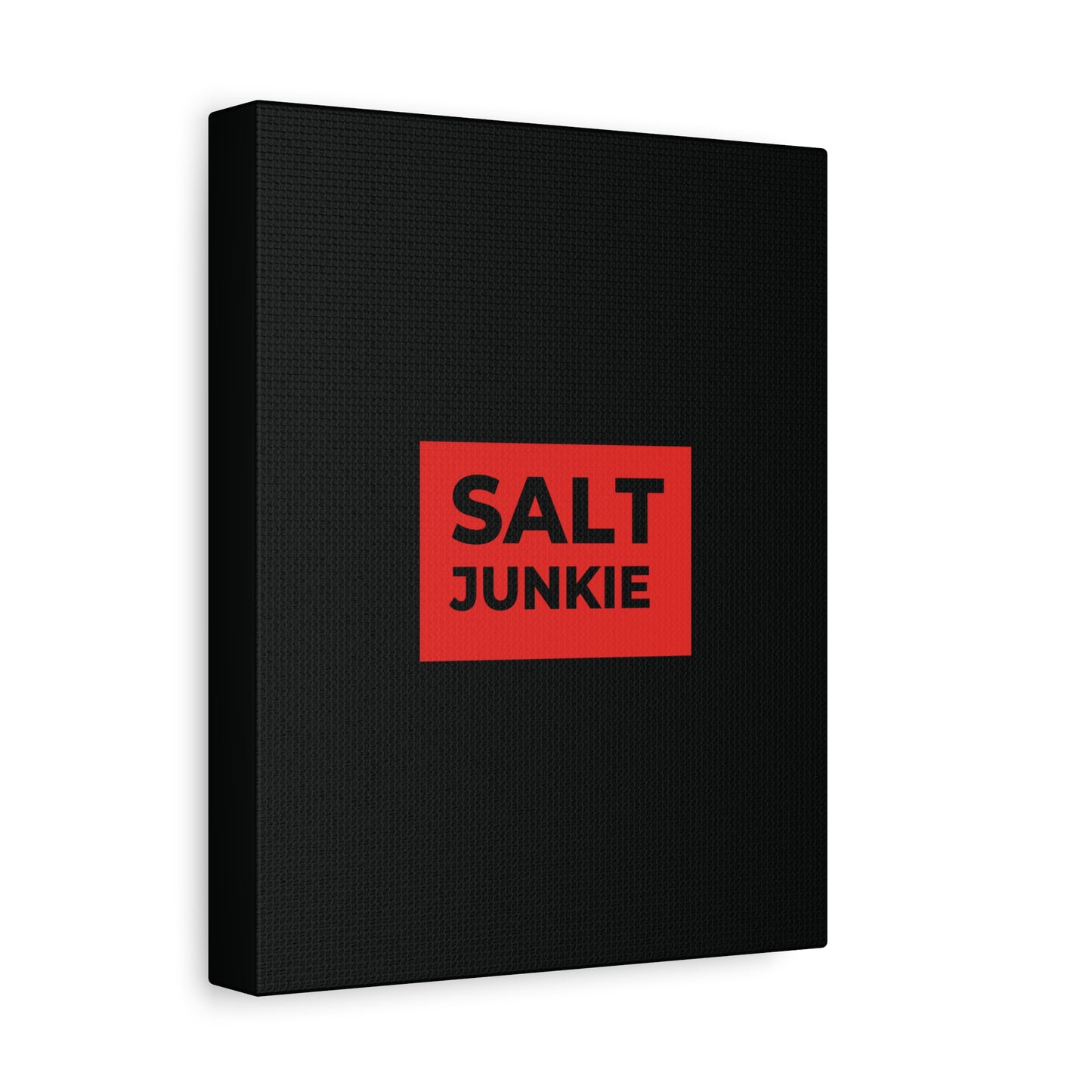 Salt Junkie Canvas Wall Art, Modern Home Decor, Kitchen Wall Art, Unique Gift for Foodies, Gourmet Kitchen Decoration