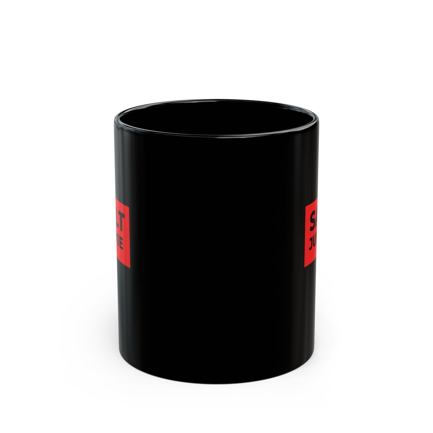 Salt Junkie Black Mug for Former Salt Lovers, Perfect Gift for Coffee Enthusiasts, Unique Present for Friends