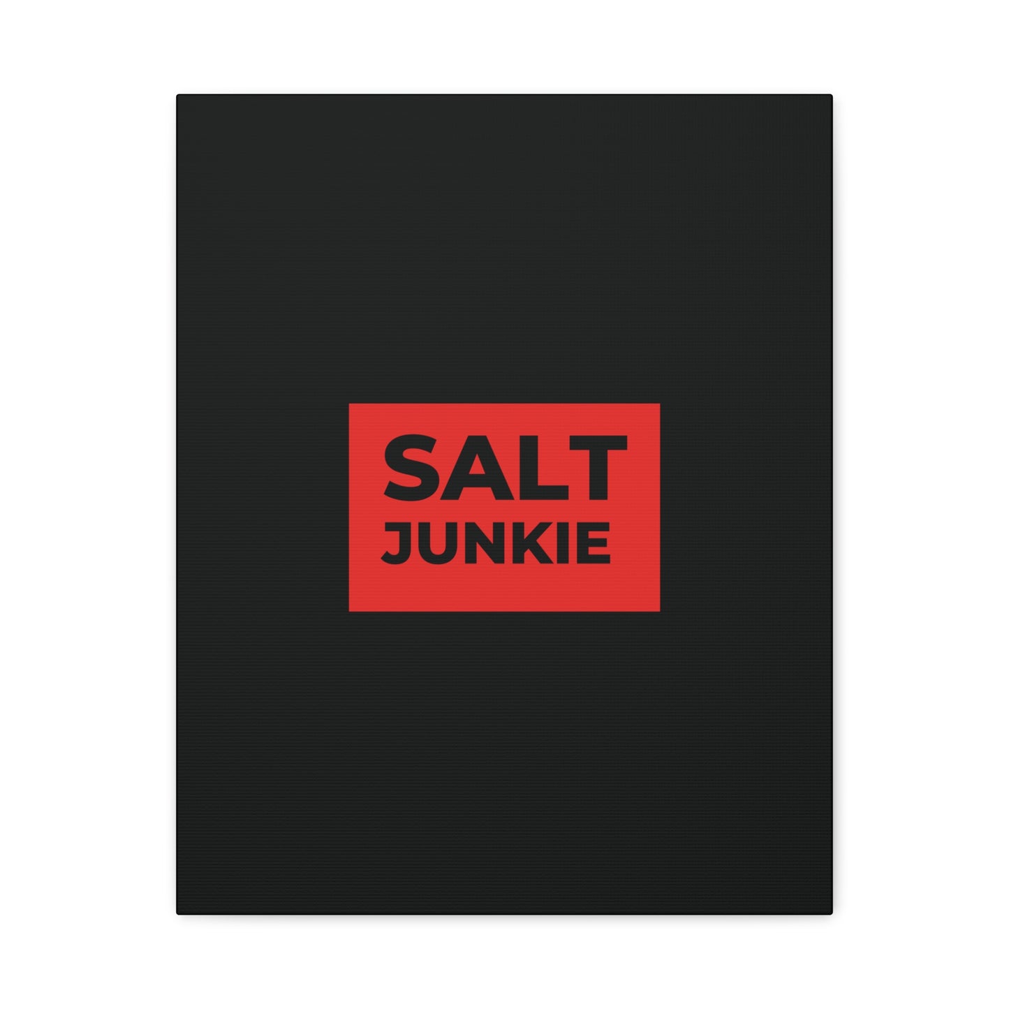Salt Junkie Canvas Wall Art, Modern Home Decor, Kitchen Wall Art, Unique Gift for Foodies, Gourmet Kitchen Decoration