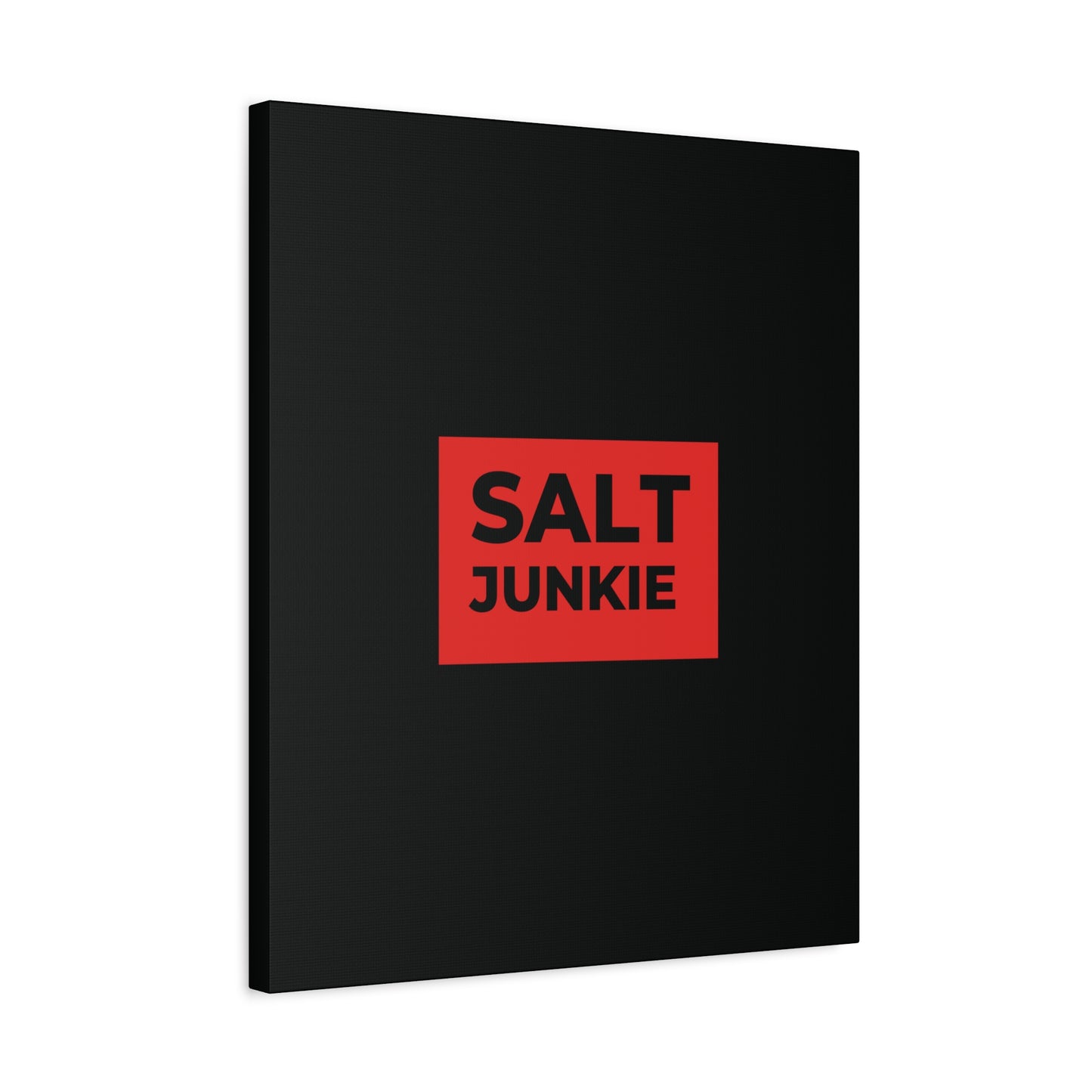 Salt Junkie Canvas Wall Art, Modern Home Decor, Kitchen Wall Art, Unique Gift for Foodies, Gourmet Kitchen Decoration
