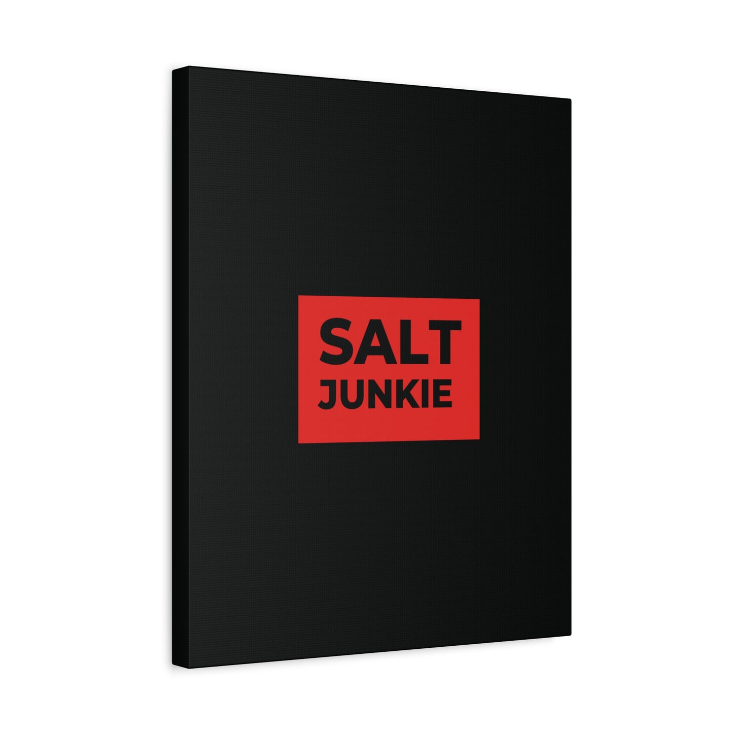 Salt Junkie Canvas Wall Art, Modern Home Decor, Kitchen Wall Art, Unique Gift for Foodies, Gourmet Kitchen Decoration
