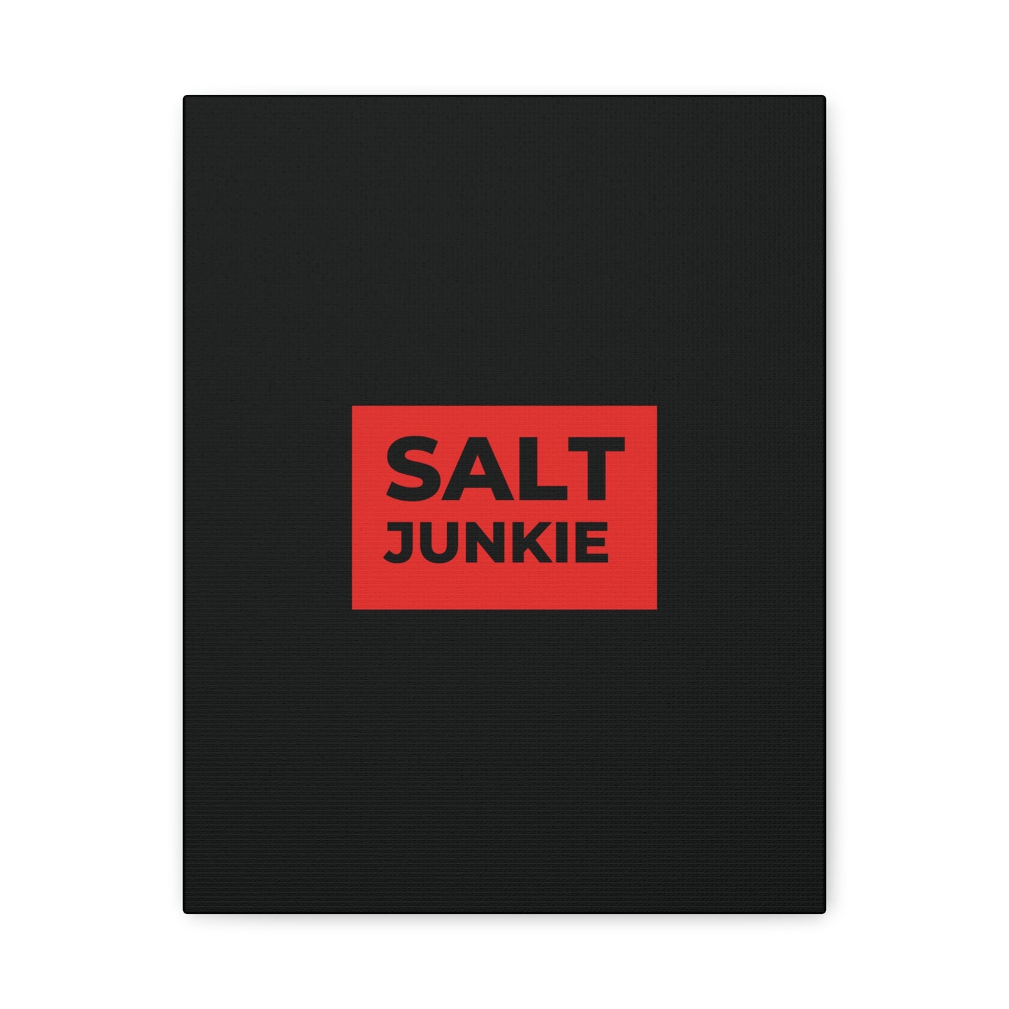 Salt Junkie Canvas Wall Art, Modern Home Decor, Kitchen Wall Art, Unique Gift for Foodies, Gourmet Kitchen Decoration