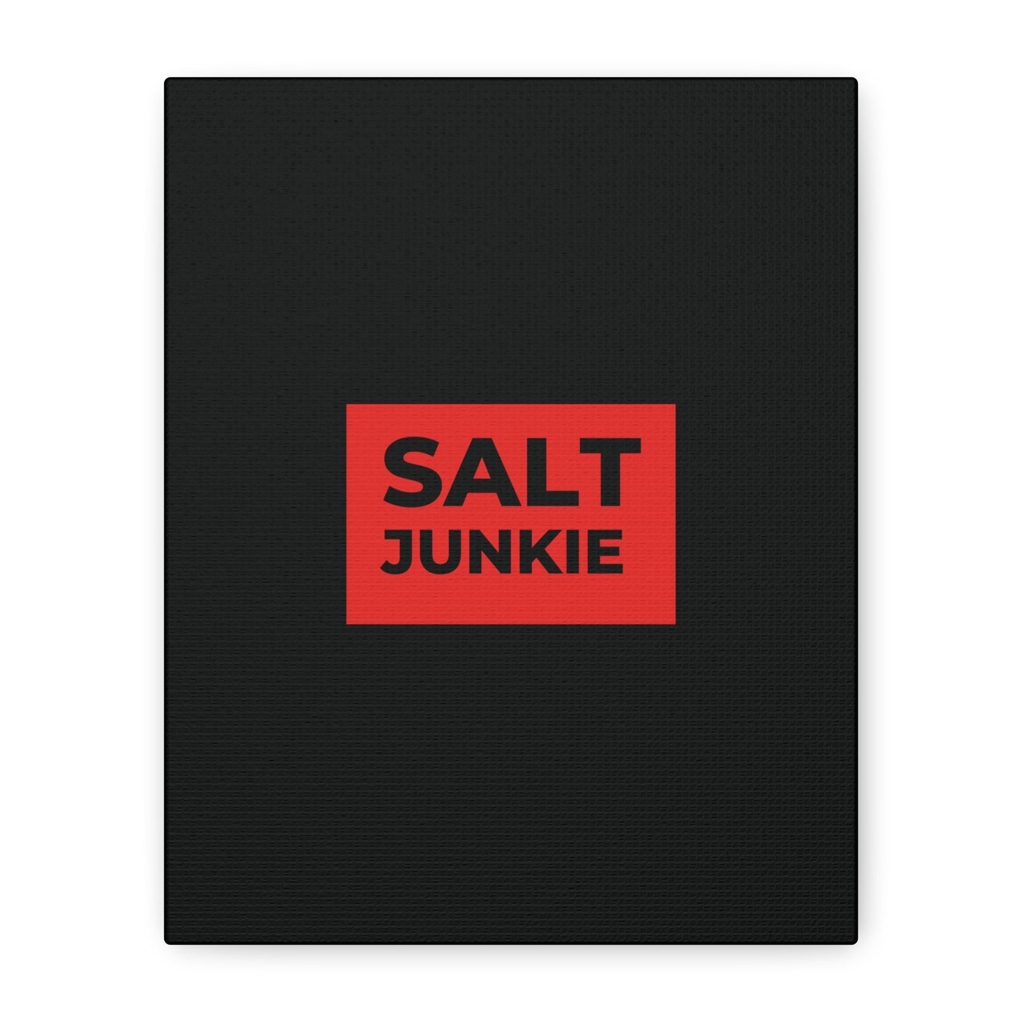 Salt Junkie Canvas Wall Art, Modern Home Decor, Kitchen Wall Art, Unique Gift for Foodies, Gourmet Kitchen Decoration