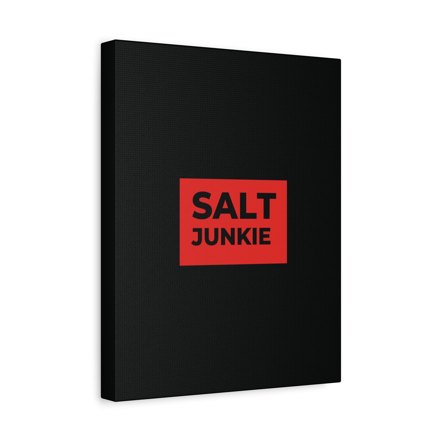 Salt Junkie Canvas Wall Art, Modern Home Decor, Kitchen Wall Art, Unique Gift for Foodies, Gourmet Kitchen Decoration