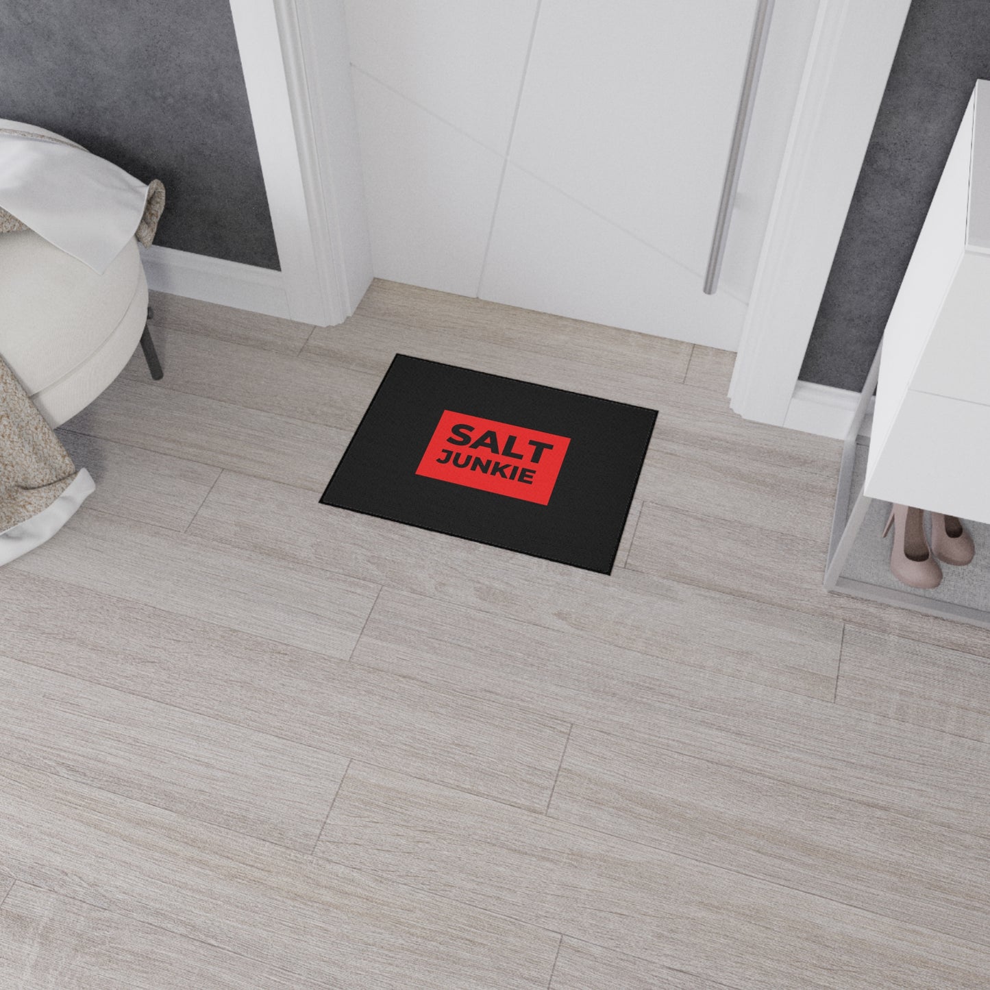Salt Junkie Heavy Duty Floor Mat, Kitchen Mat, Entryway Rug, Non-Slip Mats, Gift for Fishing Lovers, Saltwater Fish Enthusiasts