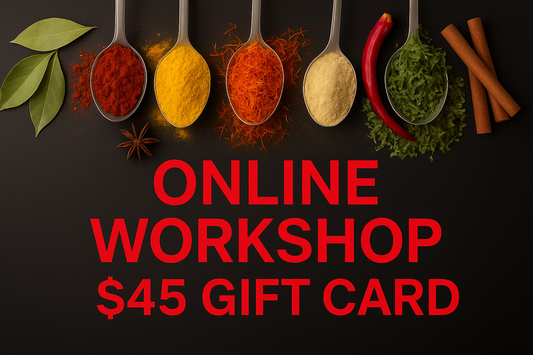 Intro to Spice Making Gift Card $45