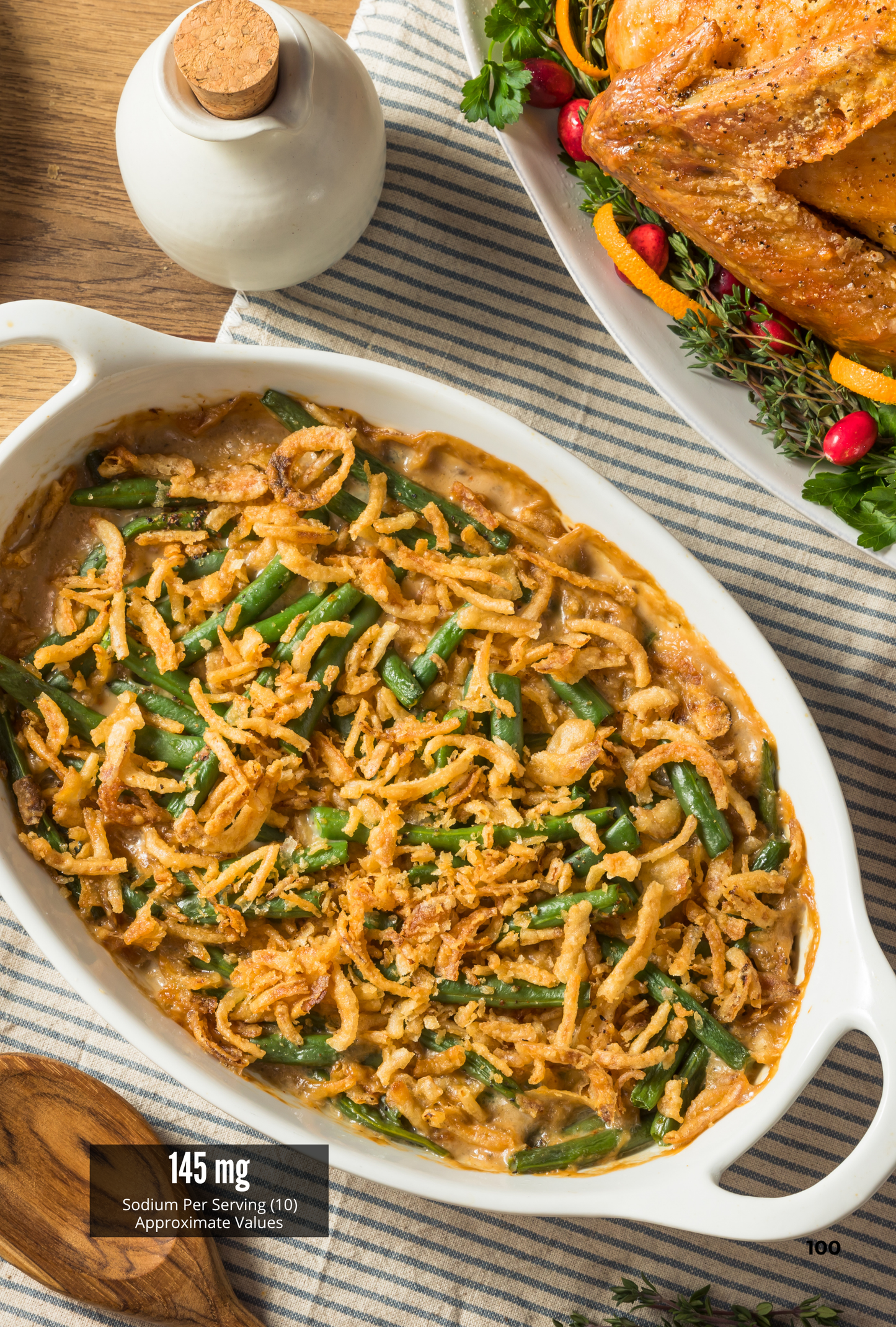 Lower-Sodium Green Bean Casserole Recipe