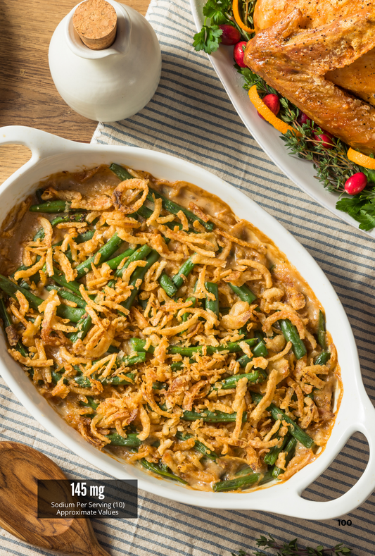 Lower-Sodium Green Bean Casserole Recipe