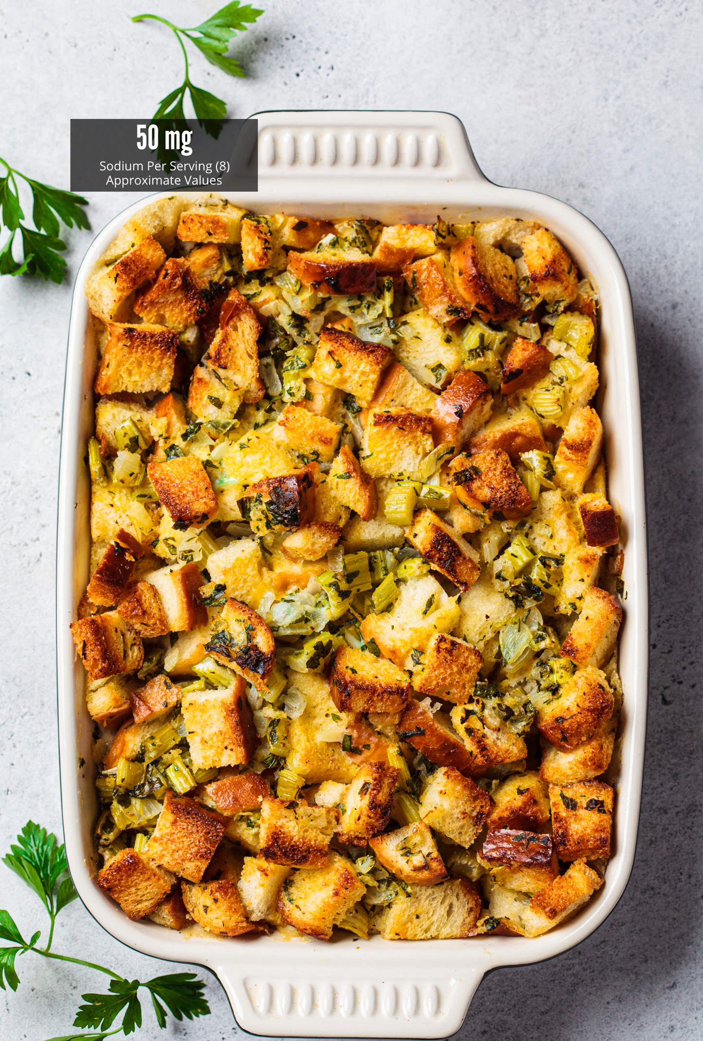 Lower-Sodium Stuffing Dressing Casserole Recipe