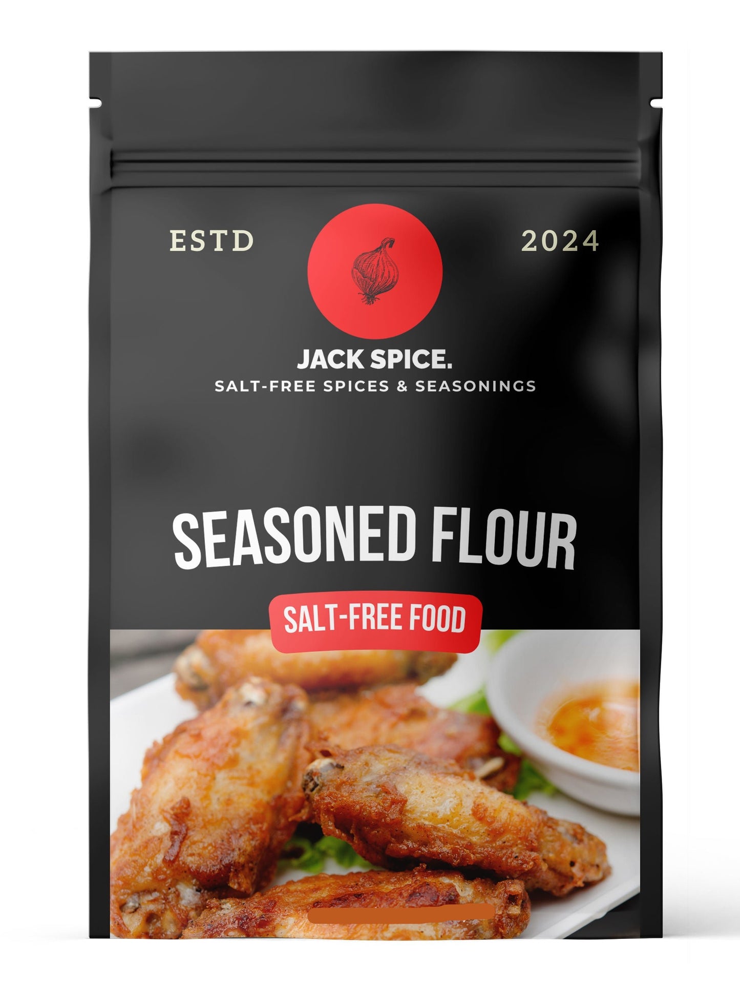 Jack Spice Seasoned "No Salt" Flour 10 OZ